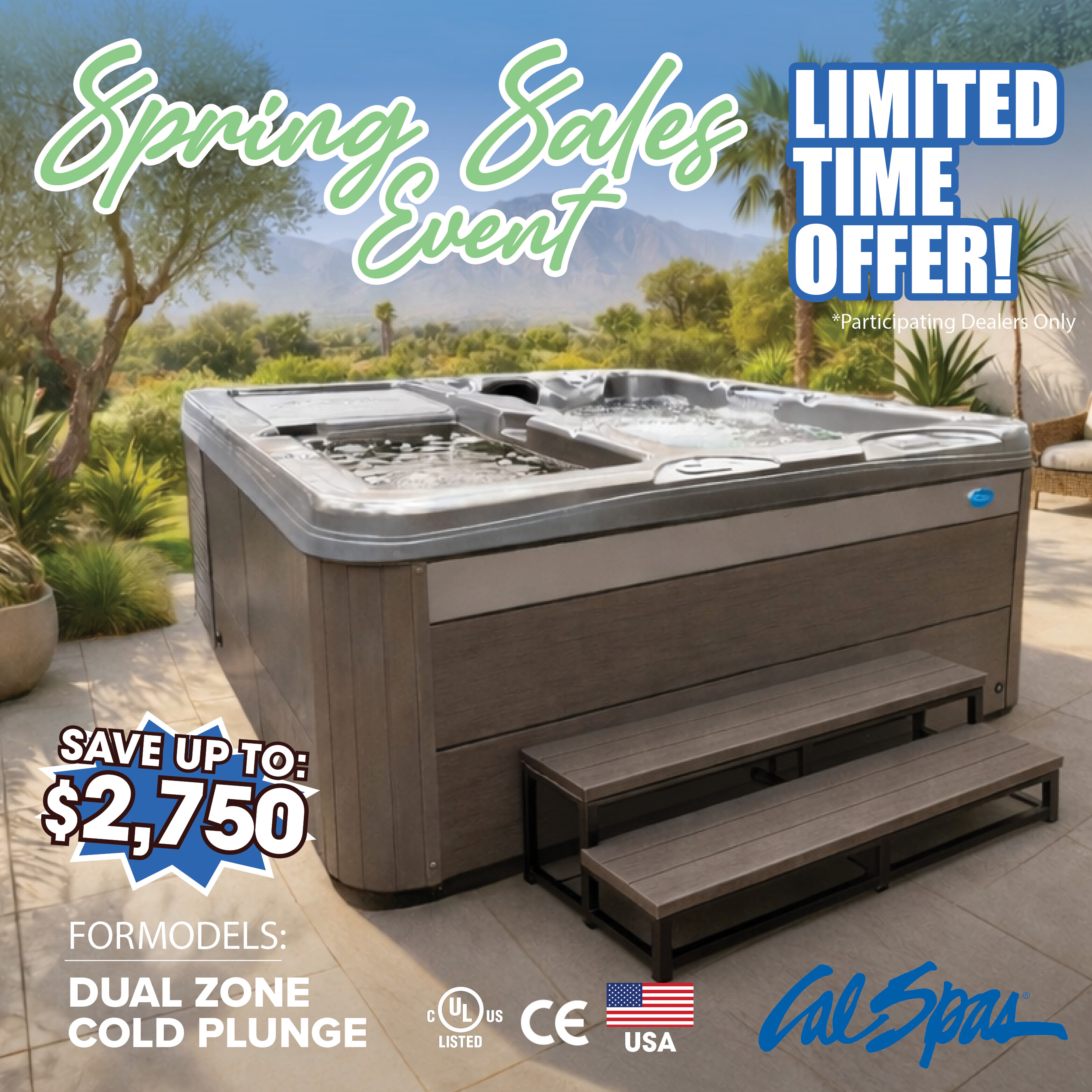 Calspas hot tub being used in a family setting - West Valley City
